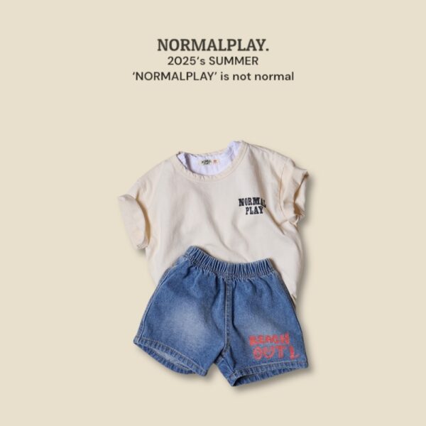 (預購) Normal play- 品牌字母上衣T恤