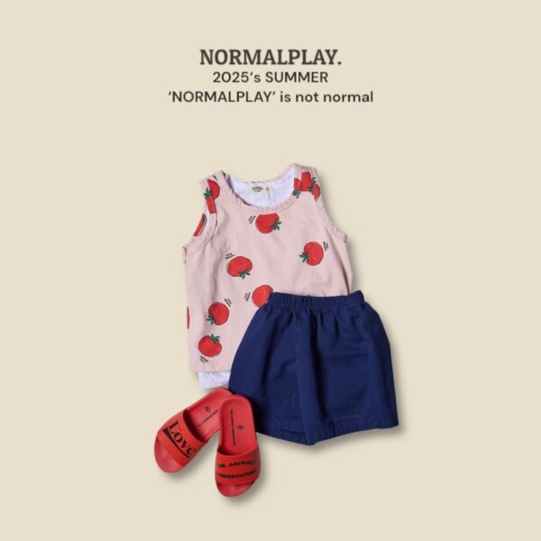 (預購) Normal play- 大紅番茄背心上衣