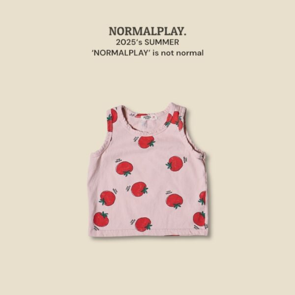(預購) Normal play- 大紅番茄背心上衣