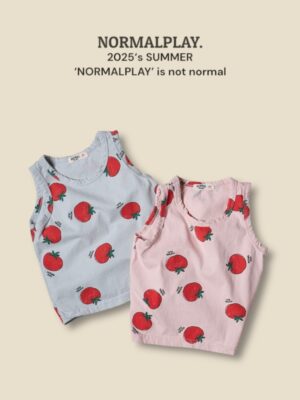(預購) Normal play- 大紅番茄背心上衣