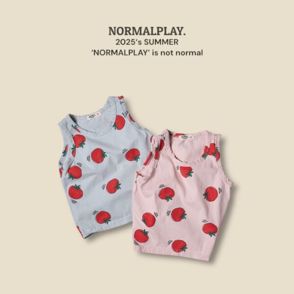(預購) Normal play- 大紅番茄背心上衣
