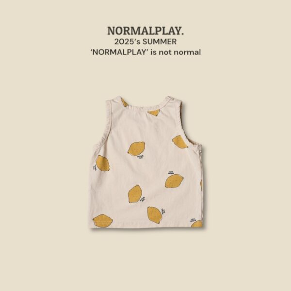 (預購) Normal play- 黃色檸檬無袖上衣