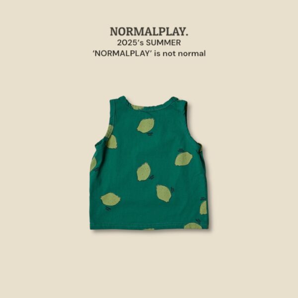 (預購) Normal play- 黃色檸檬無袖上衣