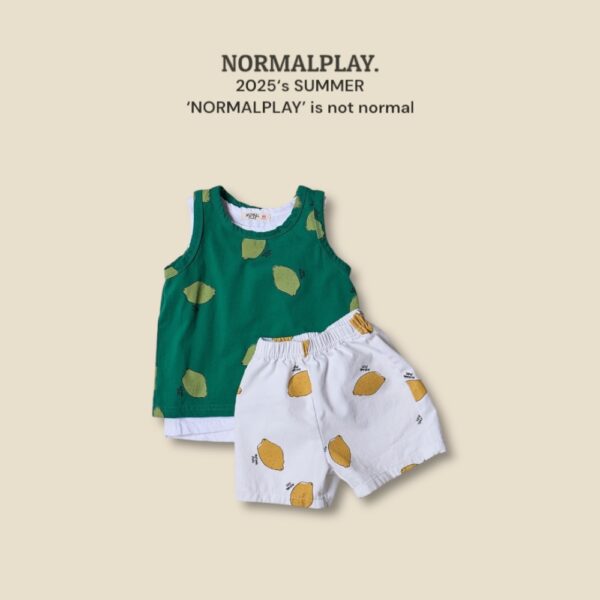 (預購) Normal play- 黃色檸檬無袖上衣