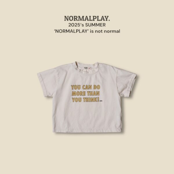 (預購) Normal play- 英文標語上衣