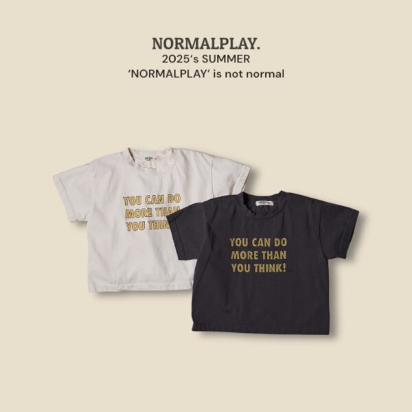 (預購) Normal play- 英文標語上衣