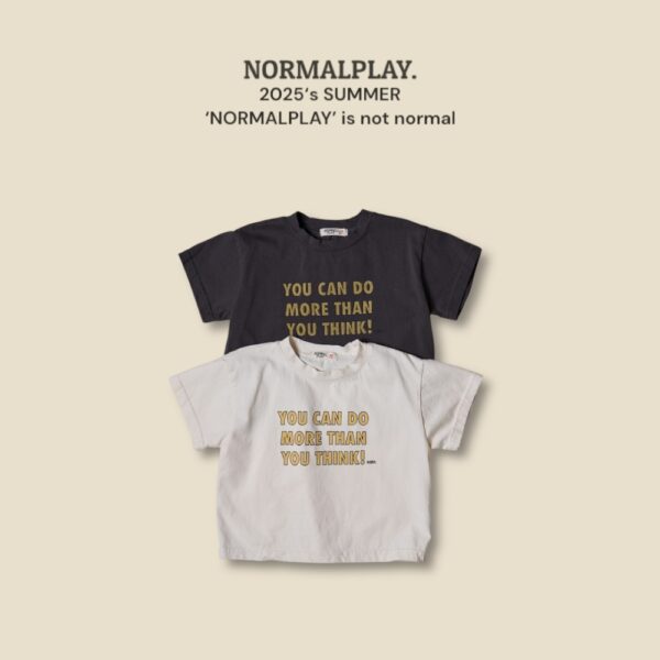 (預購) Normal play- 英文標語上衣