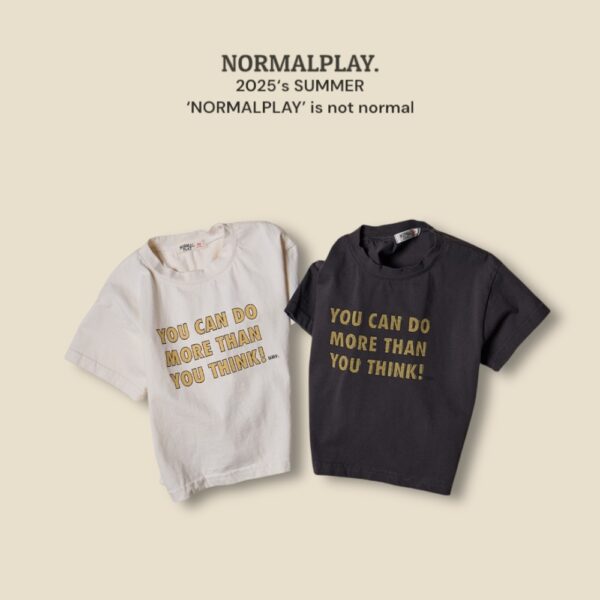(預購) Normal play- 英文標語上衣