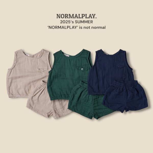 (預購) Normal play- 後背扣設計背心套裝