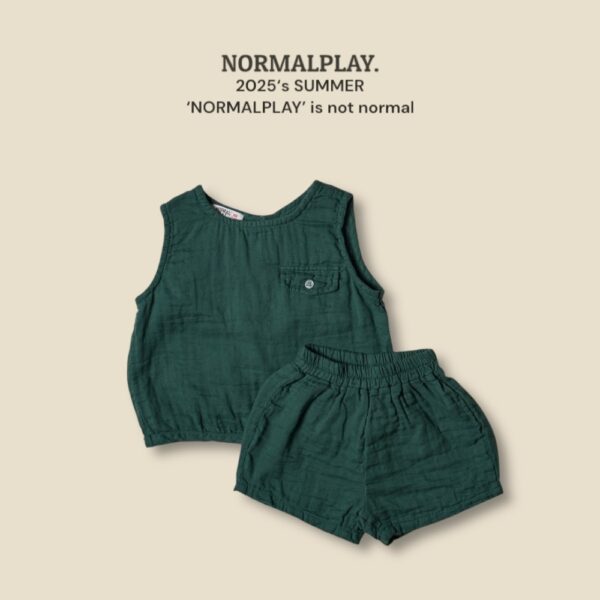 (預購) Normal play- 後背扣設計背心套裝
