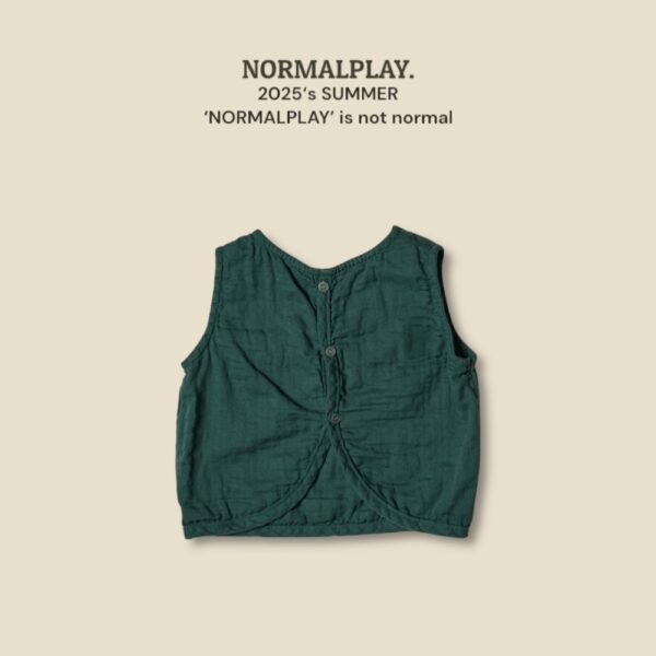 (預購) Normal play- 後背扣設計背心套裝