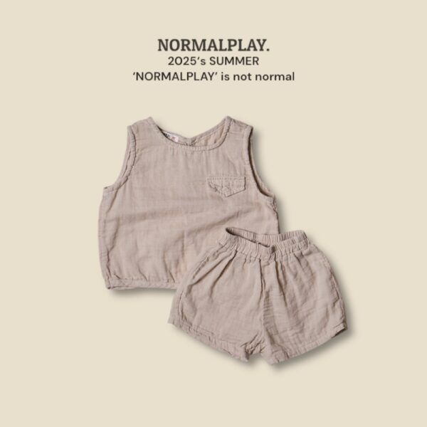 (預購) Normal play- 後背扣設計背心套裝