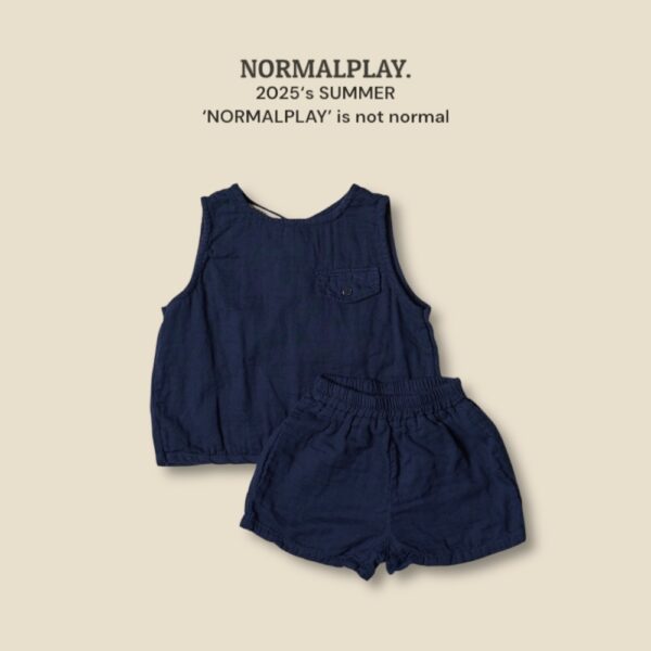 (預購) Normal play- 後背扣設計背心套裝