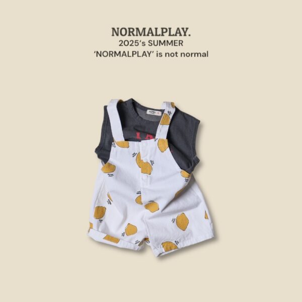 (預購) Normal play- 酸甜檸檬吊帶褲裝