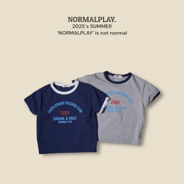 (預購) Normal play- 包邊撞色短袖上衣