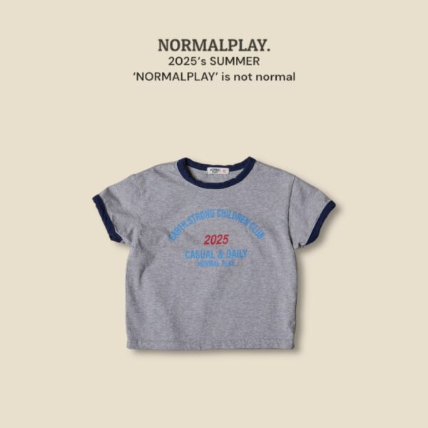 (預購) Normal play- 包邊撞色短袖上衣