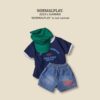 (預購) Normal play- 包邊撞色短袖上衣