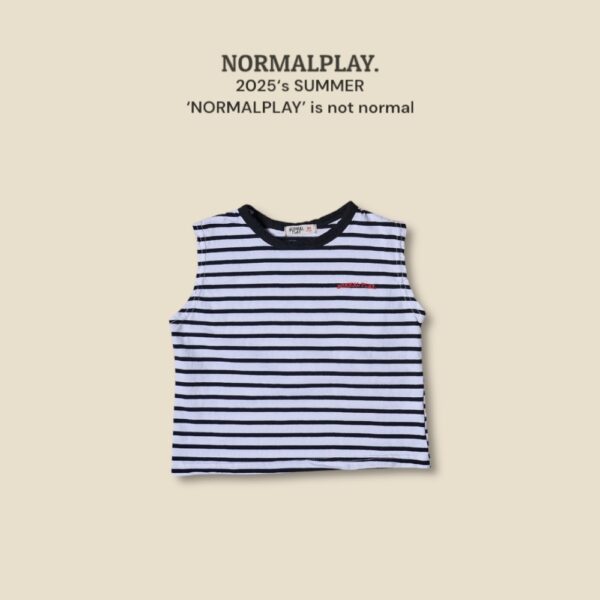 (預購) Normal play- 城市條紋無袖上衣