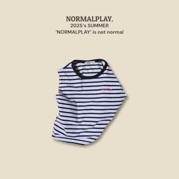 (預購) Normal play- 城市條紋無袖上衣
