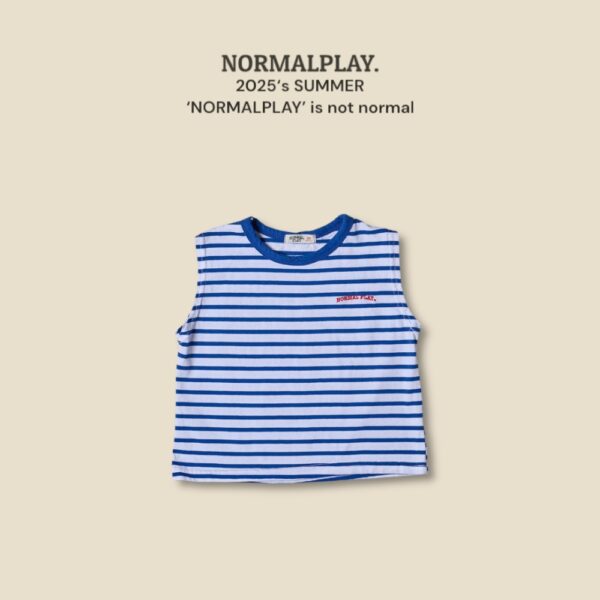 (預購) Normal play- 城市條紋無袖上衣