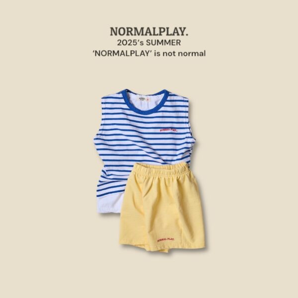 (預購) Normal play- 城市條紋無袖上衣