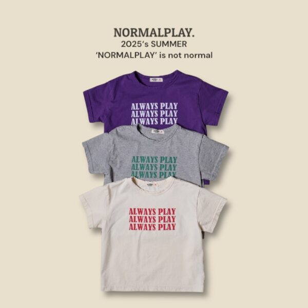 (預購) Normal play- Always Play 短袖上衣