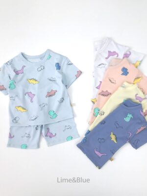26SS 韓國童裝 恐龍居家服套裝