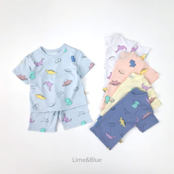 26SS 韓國童裝 恐龍居家服套裝