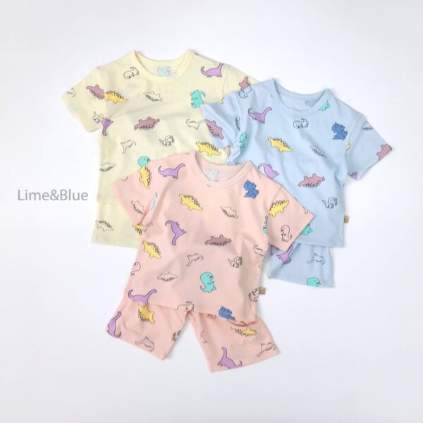 26SS 韓國童裝 恐龍居家服套裝