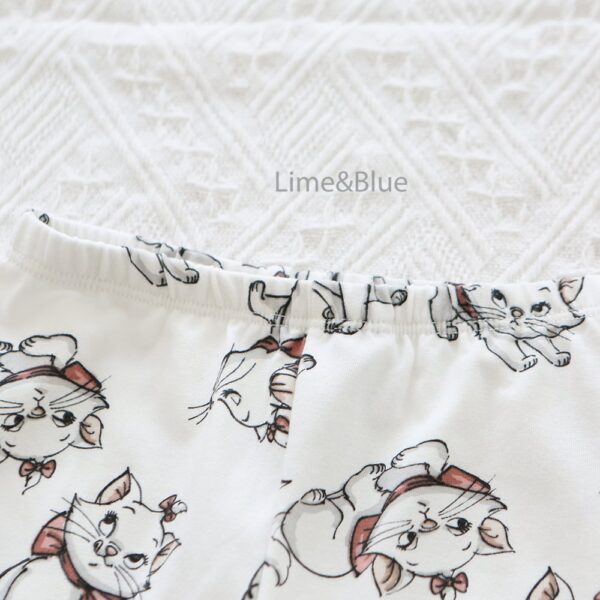 26SS 韓國童裝 蝴蝶結貓咪修身家居服