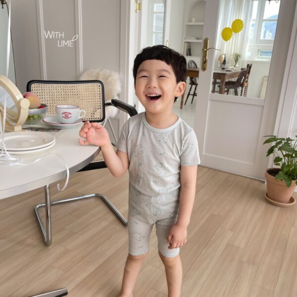 26SS 韓國童裝 小熊洞洞涼爽居家服