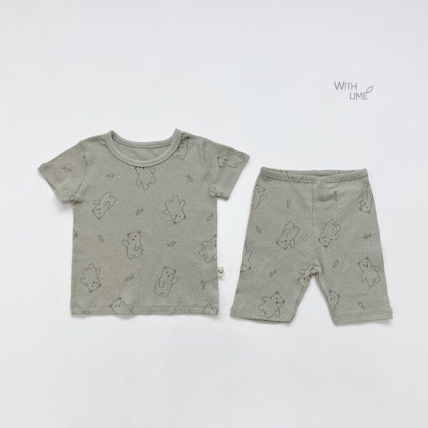 26SS 韓國童裝 小熊洞洞涼爽居家服