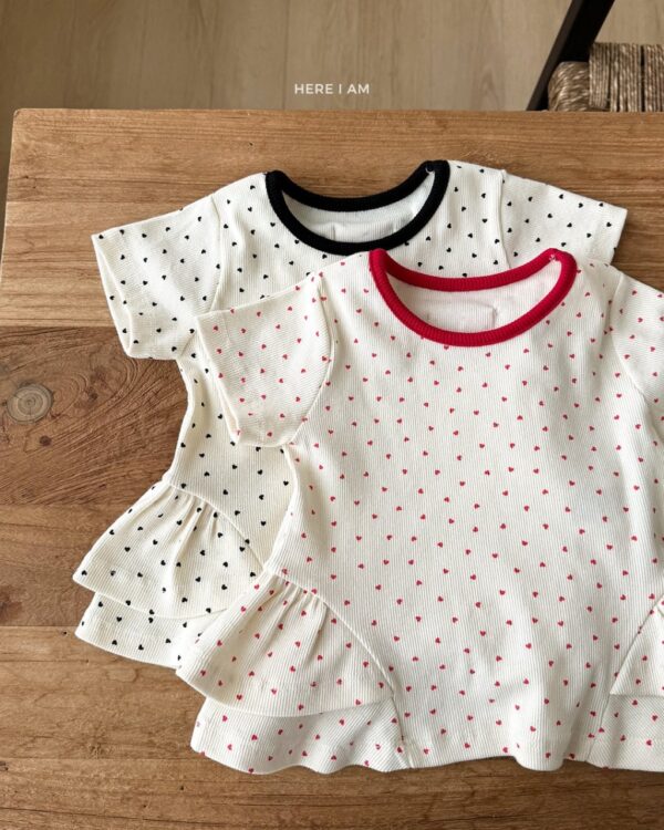 26SS 韓國童裝 滿版愛心護肚居家套裝