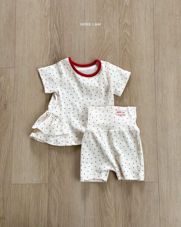 26SS 韓國童裝 滿版愛心護肚居家套裝