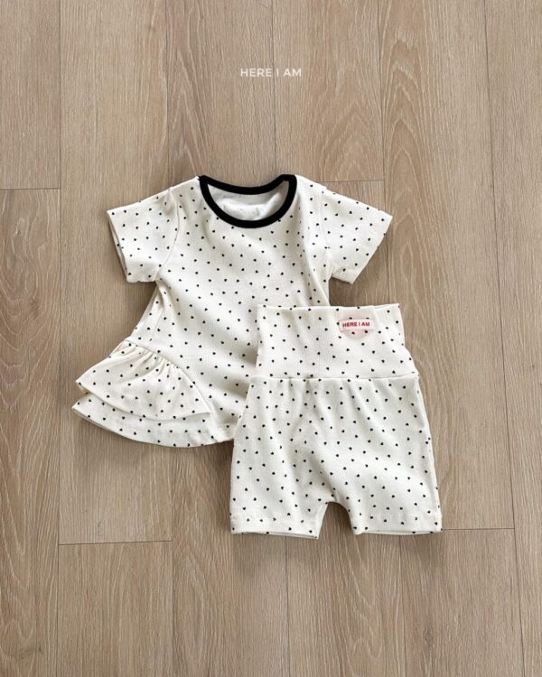 26SS 韓國童裝 滿版愛心護肚居家套裝