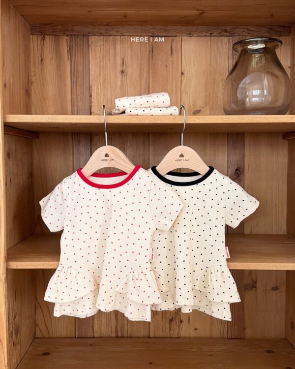 26SS 韓國童裝 滿版愛心護肚居家套裝