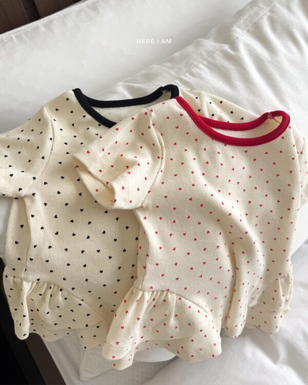 26SS 韓國童裝 滿版愛心護肚居家套裝