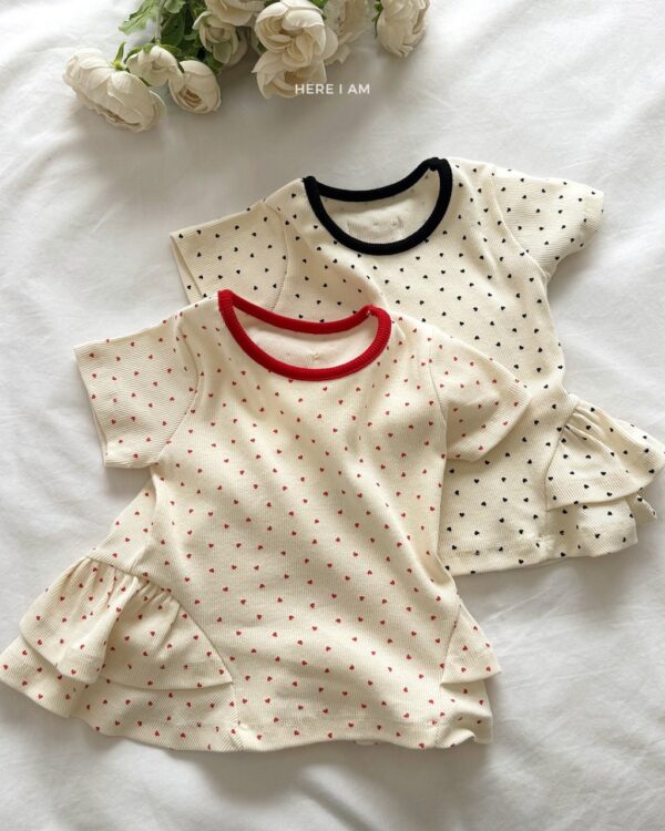 26SS 韓國童裝 滿版愛心護肚居家套裝