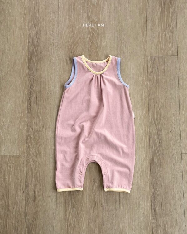 26SS 韓國童裝 舒適糖果色系連身衣