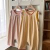 26SS 韓國童裝 舒適糖果色系連身衣