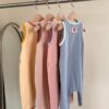 26SS 韓國童裝 舒適糖果色系連身衣