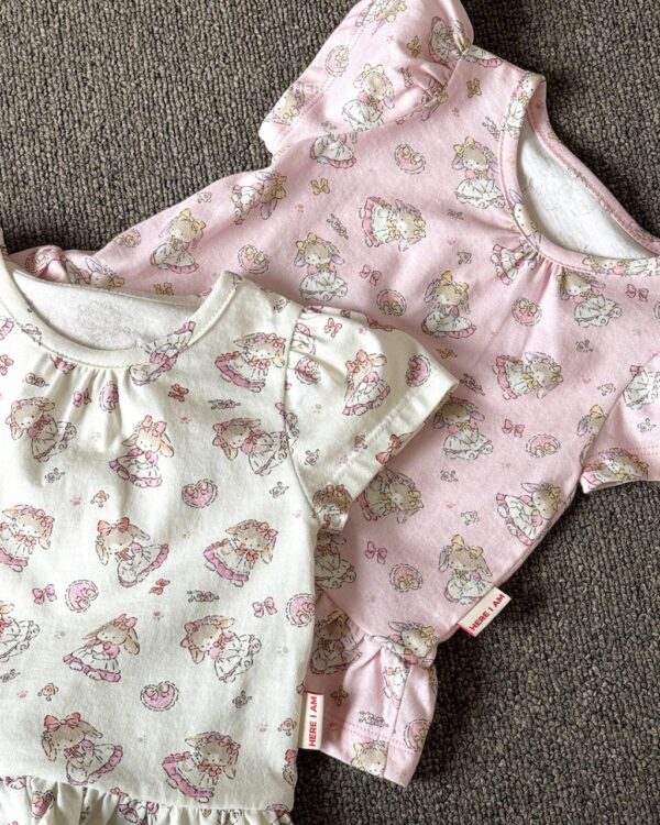 26SS 韓國童裝 滿版森林小兔居家套裝