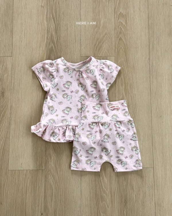 26SS 韓國童裝 滿版森林小兔居家套裝