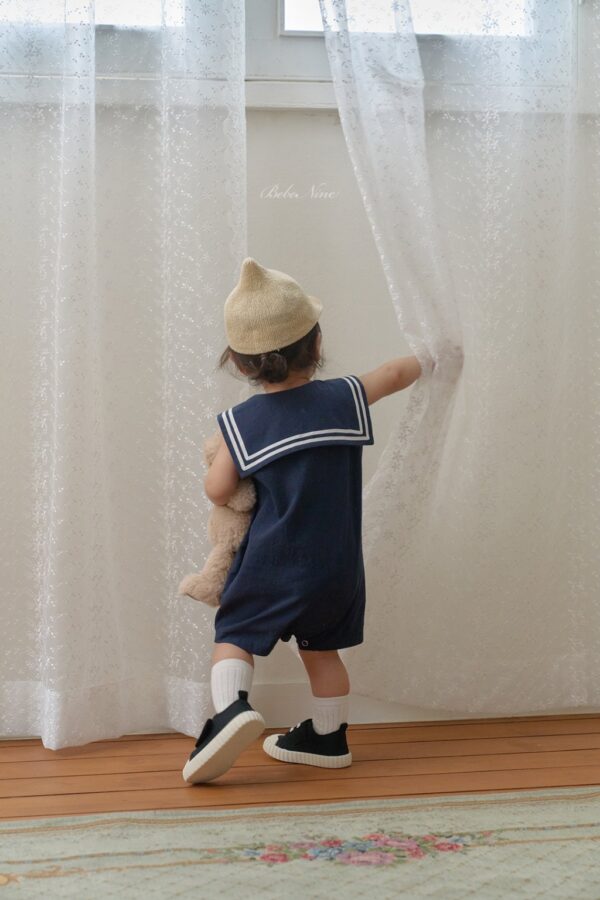 26SS 韓國童裝 水手背心連身套裝