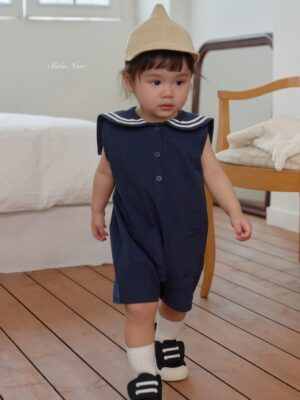 26SS 韓國童裝 水手背心連身套裝