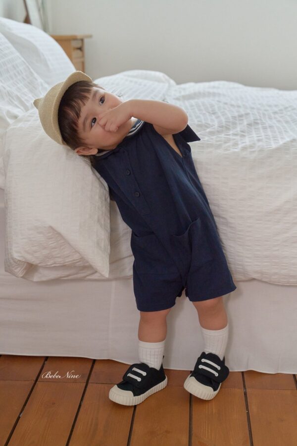 26SS 韓國童裝 水手背心連身套裝