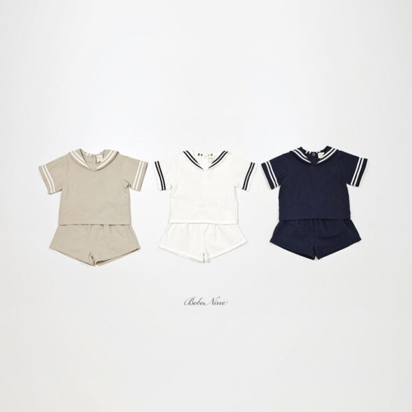 26SS 韓國童裝 水手上下套裝