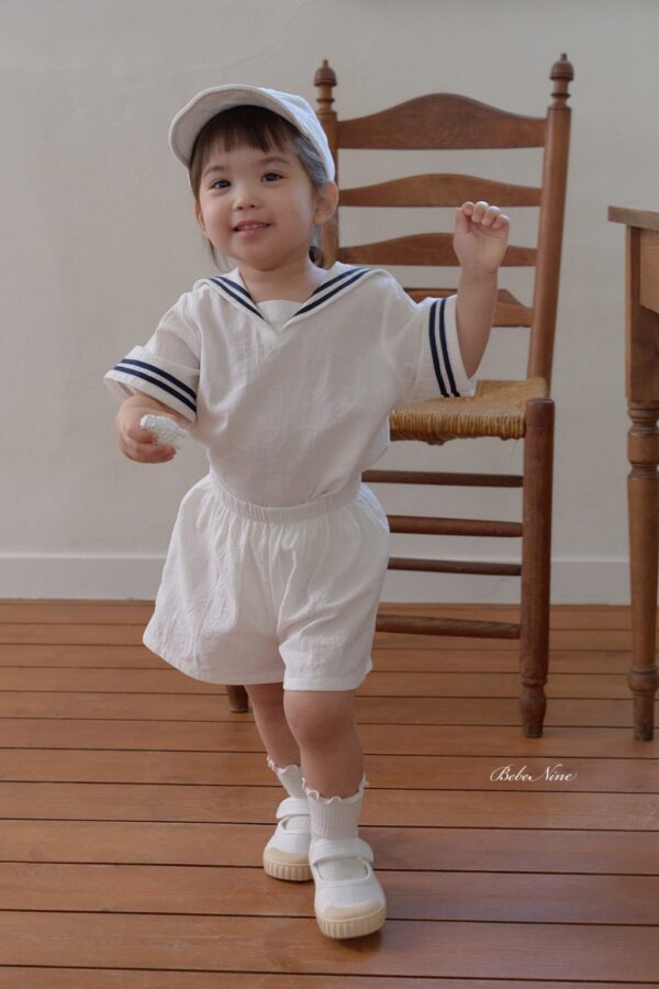 26SS 韓國童裝 水手上下套裝