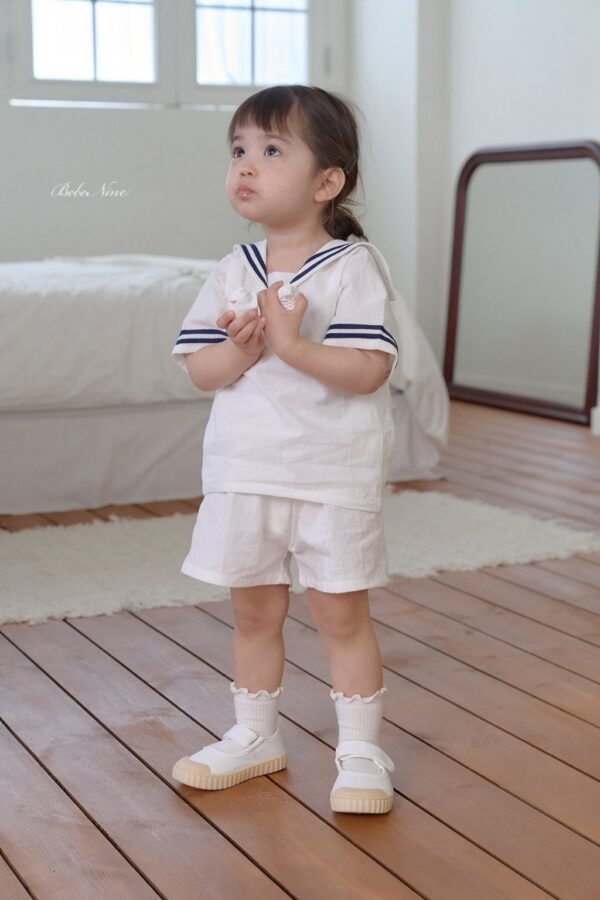 26SS 韓國童裝 水手上下套裝