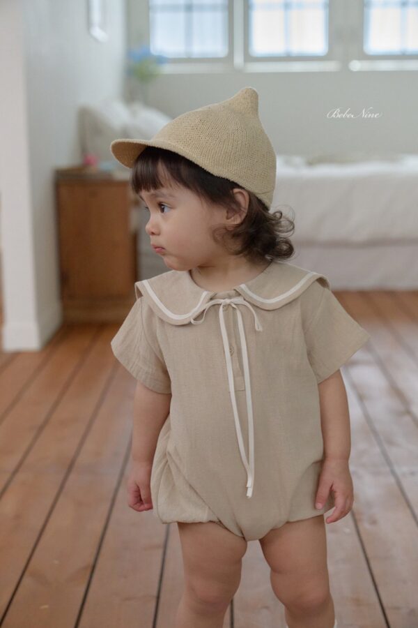 26SS 韓國童裝 水手小圓領蝴蝶結包屁